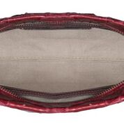 Aquira - Maxi Clutch em Couro de Pirarucu Vermelha